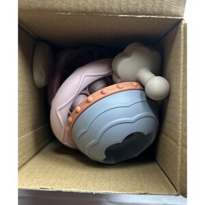 Elbebe 2 Silicone Stackable Fidget Tank/UFO BPA Free Stackers‎ 6 Months-4 Years